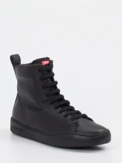 Camper – High-Top Sneaker aus Leder schwarz