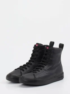 Camper – High-Top Sneaker aus Leder schwarz
