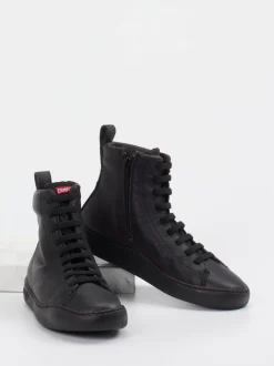 Camper – High-Top Sneaker aus Leder schwarz