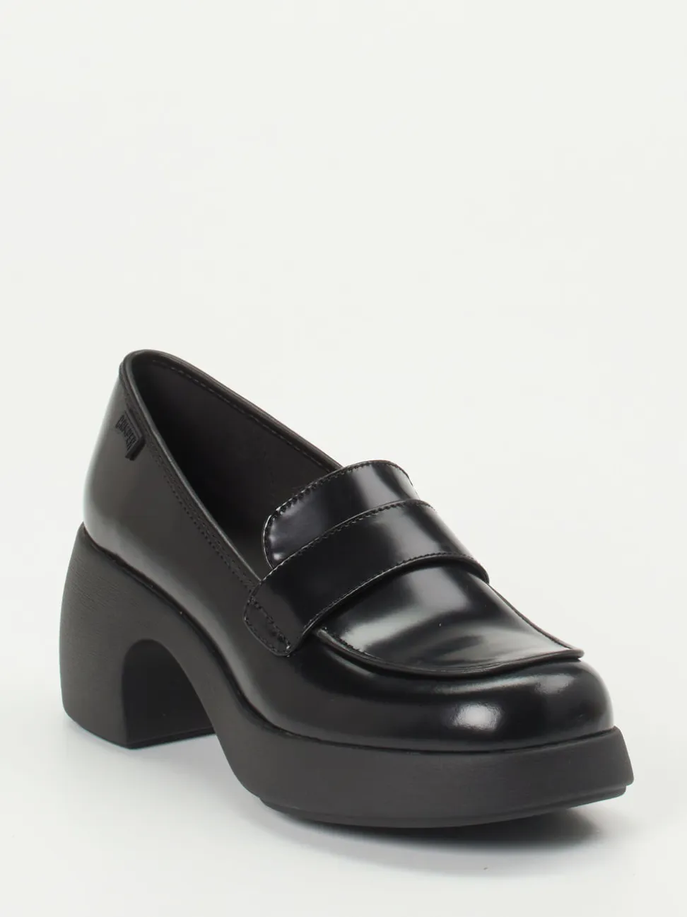Camper – Loafer aus Hochglanzleder Schwarz
