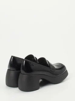 Camper – Loafer aus Hochglanzleder Schwarz