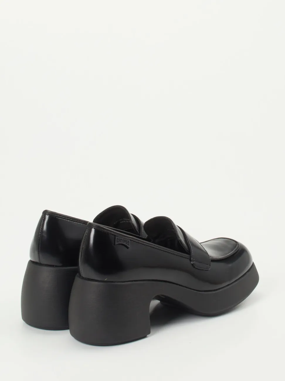 Camper – Loafer aus Hochglanzleder Schwarz