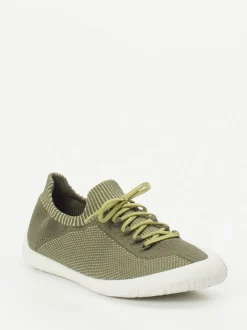Camper – Low-Top-Sneaker aus Textilstrick Olivgrün