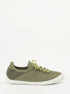 Camper – Low-Top-Sneaker aus Textilstrick Olivgrün
