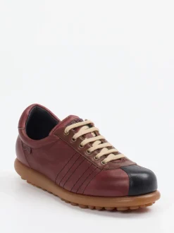 Camper – Retro-Sneaker aus Kalbleder weinrot
