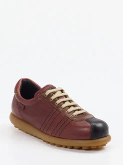 Camper – Retro-Sneaker aus Kalbleder burgunderbraun