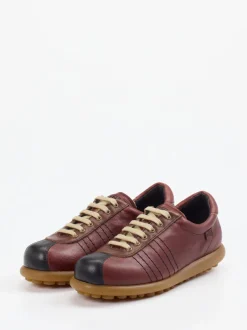 Camper – Retro-Sneaker aus Kalbleder burgunderbraun