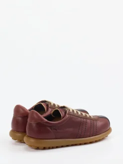Camper – Retro-Sneaker aus Kalbleder burgunderbraun