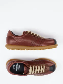 Camper – Retro-Sneaker aus Kalbleder burgunderbraun