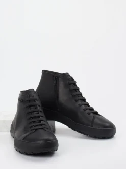 Camper – Schnürboots aus Glattleder schwarz