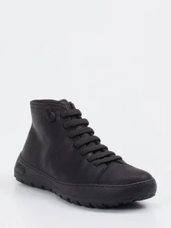 Camper – Schnürboots aus Nubukleder Schwarz