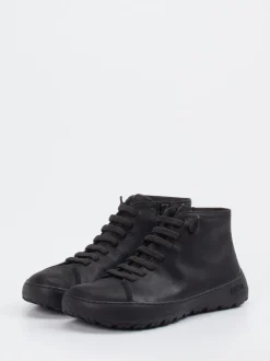 Camper – Schnürboots aus Nubukleder Schwarz