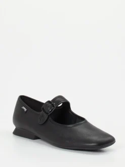 Camper – Spangenpumps aus Kalbleder Schwarz