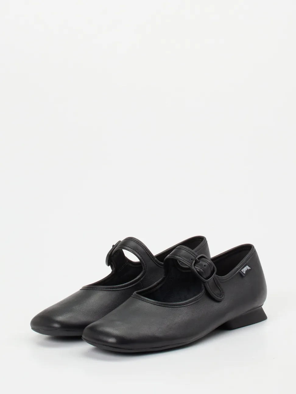 Camper – Spangenpumps aus Kalbleder Schwarz