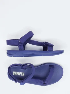 Camper – Trekking-Sandale aus Textil in Blau