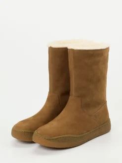 Camper – Winterstiefel aus Nubukleder Cognacbraun