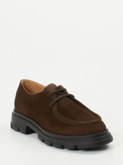 Candice Cooper – Derby-Schnürschuh aus Veloursleder Braun