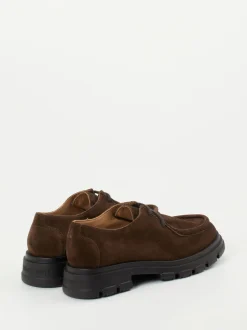 Candice Cooper – Derby-Schnürschuh aus Veloursleder Braun