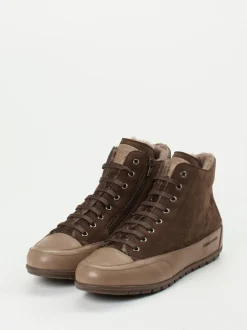 Candice Cooper – High-Top Sneaker aus Nubukleder braun