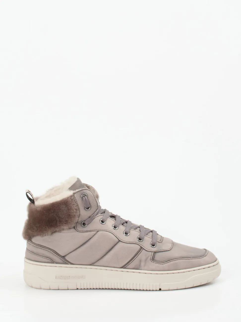 Candice Cooper – High-Top Sneaker aus Lammleder grau