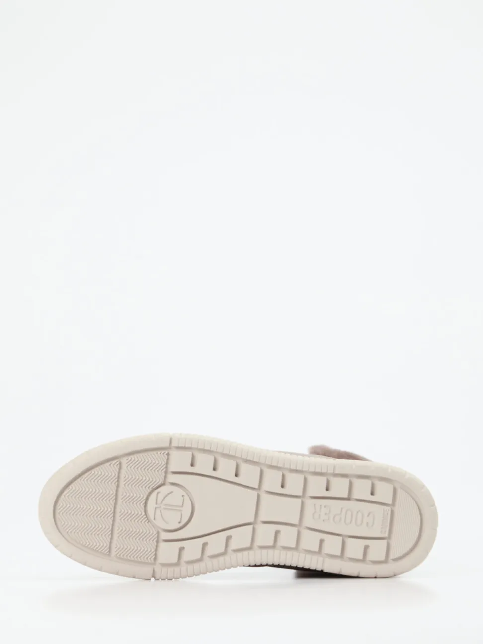 Candice Cooper – High-Top Sneaker aus Lammleder grau