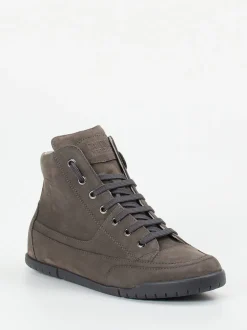 Candice Cooper – High-Top Sneaker aus Nubukleder Anthrazit