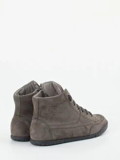 Candice Cooper – High-Top Sneaker aus Nubukleder Anthrazit