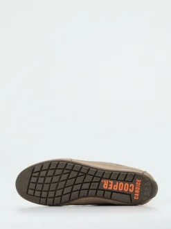 Candice Cooper – High-Top Sneaker aus Nubukleder Taupe