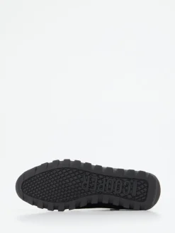Candice Cooper – High-Top Sneaker aus Kalbleder Schwarz