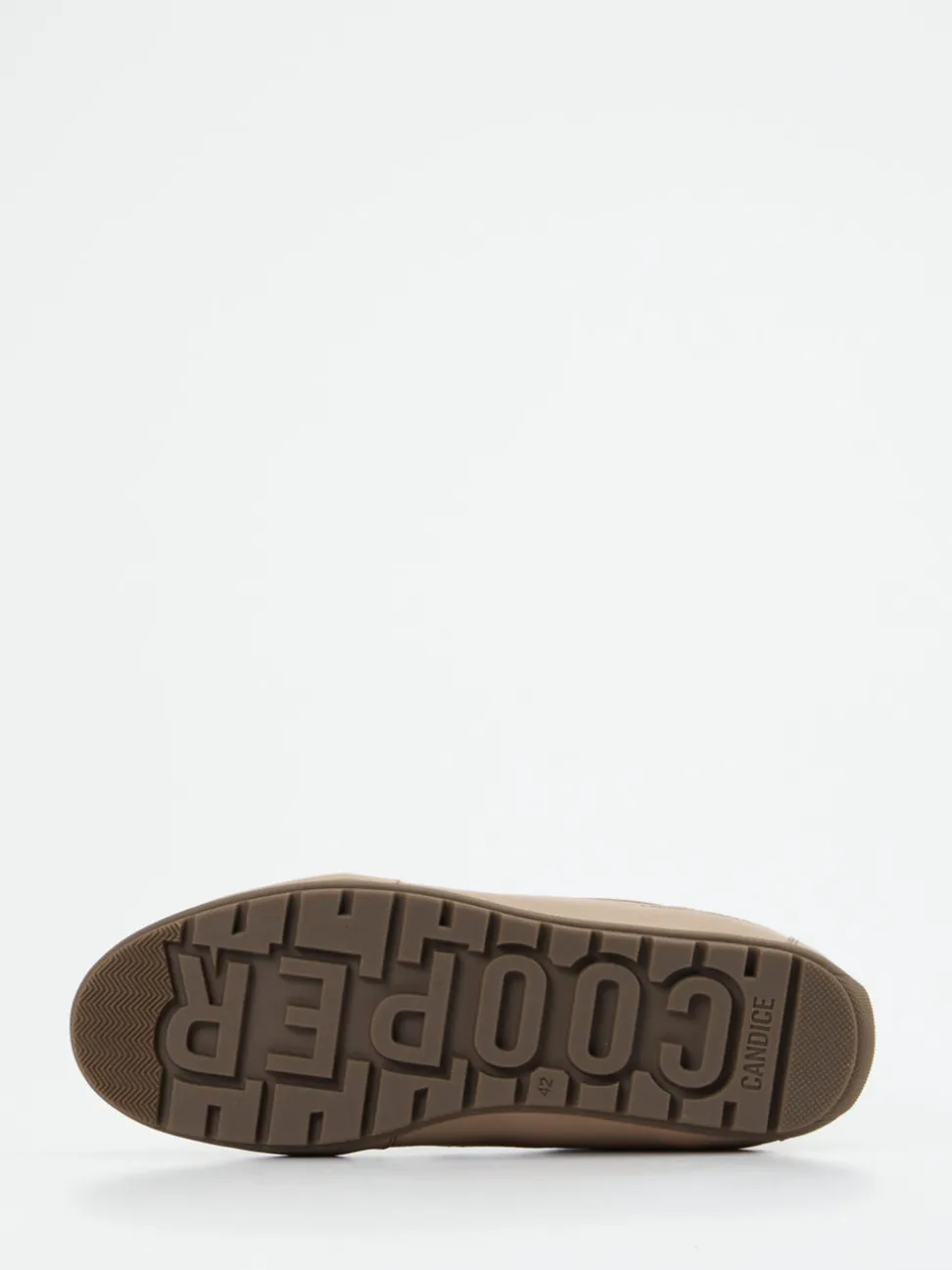 Candice Cooper – High-Top Sneaker aus Nubukleder taupe