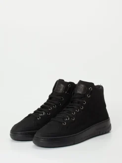 Candice Cooper – High-Top Sneaker aus Nubukleder schwarz