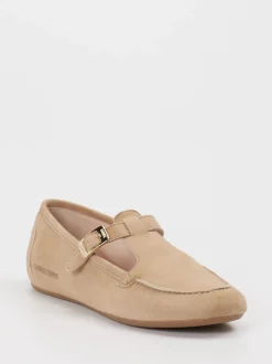 Candice Cooper – Mary Janes aus Veloursleder beigebraun