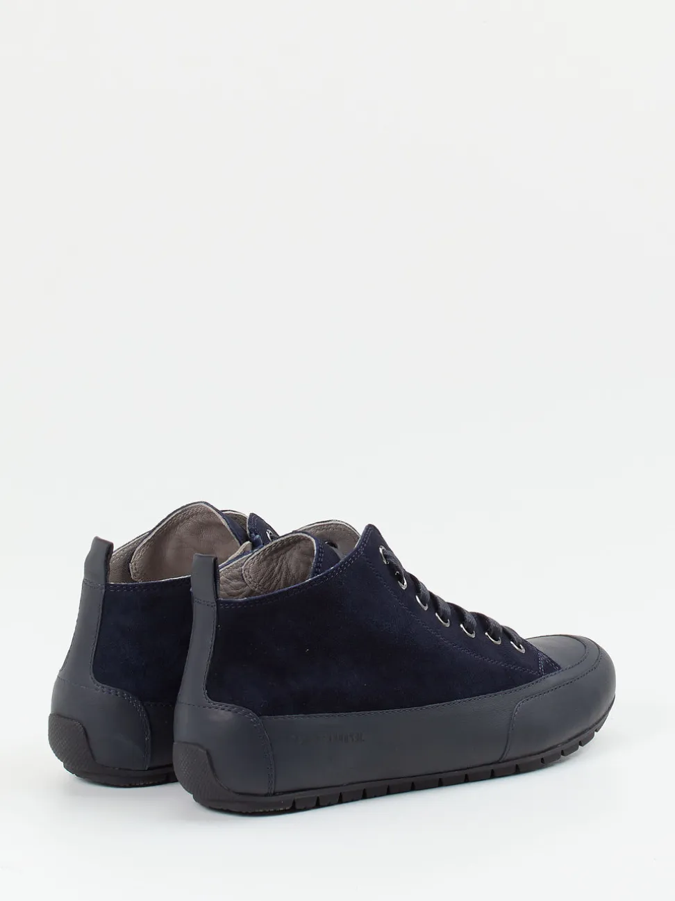 Candice Cooper – Mid-Top-Sneaker aus Veloursleder blau