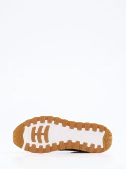 Candice Cooper – Retro-Sneaker aus Veloursleder olivgrün