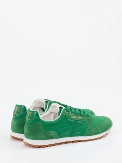 Candice Cooper – Retro-Sneaker aus Veloursleder grün