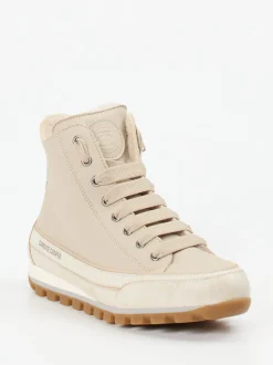 Candice Cooper – Schnürboots aus Kalbleder beige