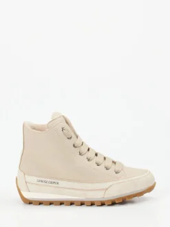 Candice Cooper – Schnürboots aus Kalbleder beige