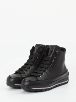 Candice Cooper – Schnürboots aus Kalbleder schwarz