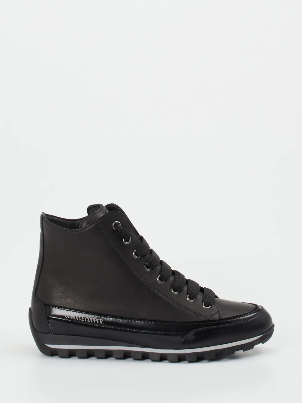 Candice Cooper – Schnürboots aus Kalbleder Schwarz