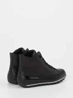 Candice Cooper – Schnürboots aus Kalbleder Schwarz