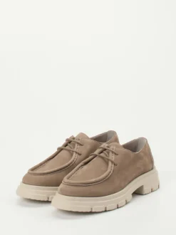 Candice Cooper – Schnürschuh aus Nubukleder sandbeige