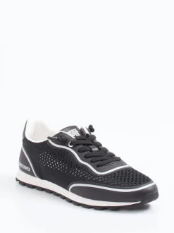 Candice Cooper – Sneaker aus Textil und Veloursleder schwarz