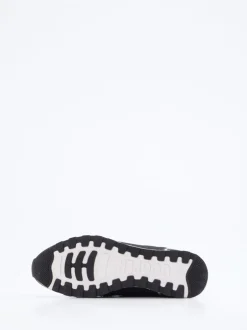 Candice Cooper – Sneaker aus Textil und Veloursleder schwarz