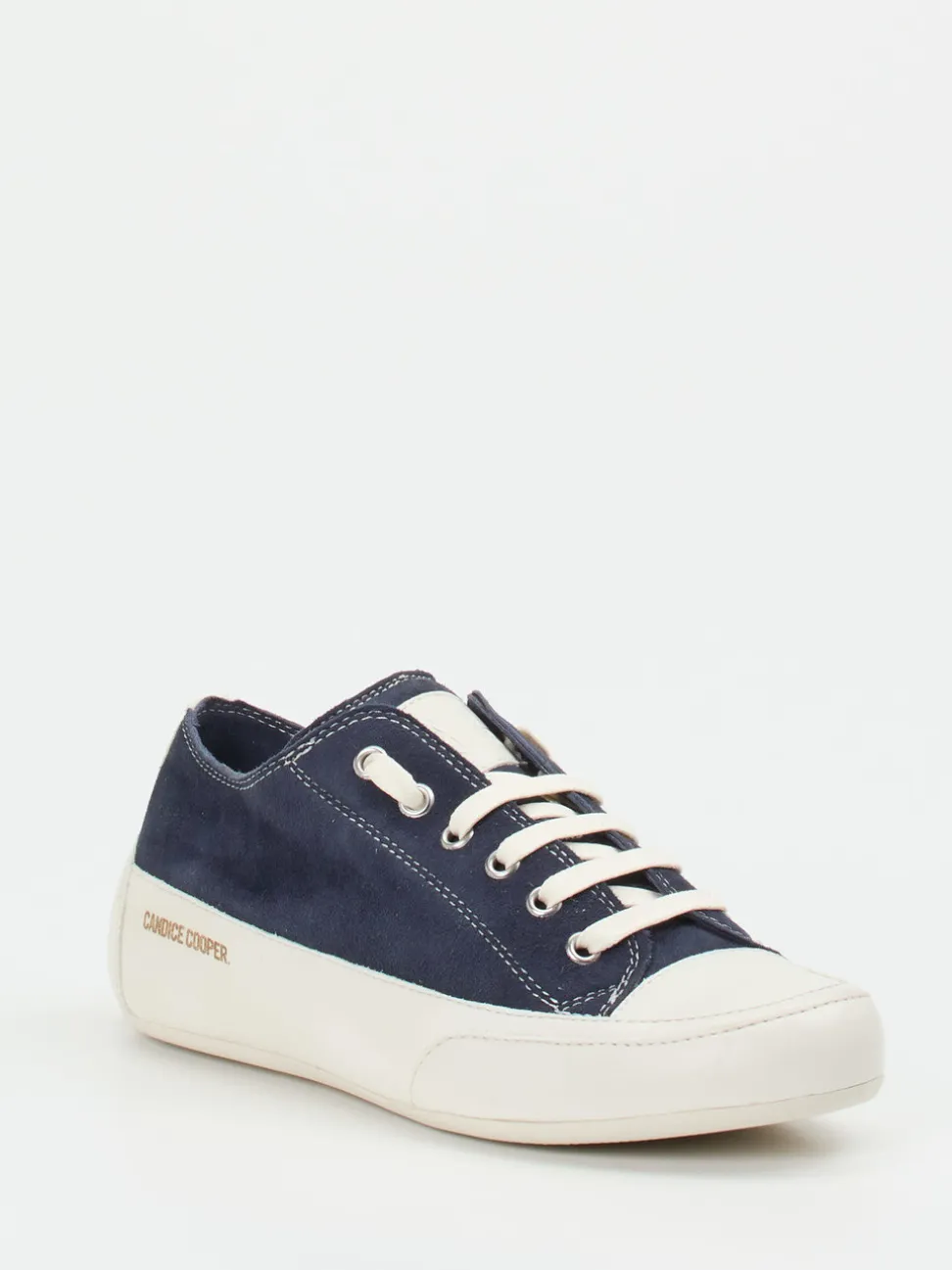 Candice Cooper – Sneaker aus Veloursleder Dunkelblau