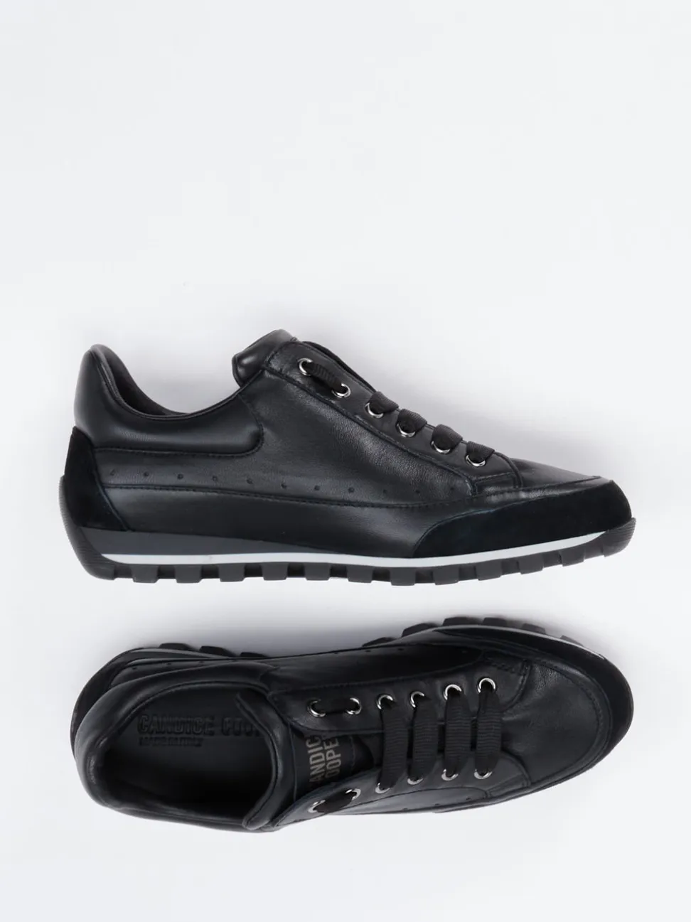 Candice Cooper – Sneaker aus Lammleder schwarz