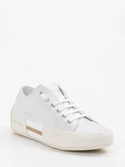 Candice Cooper – Sneaker aus Metallicleder in Grau