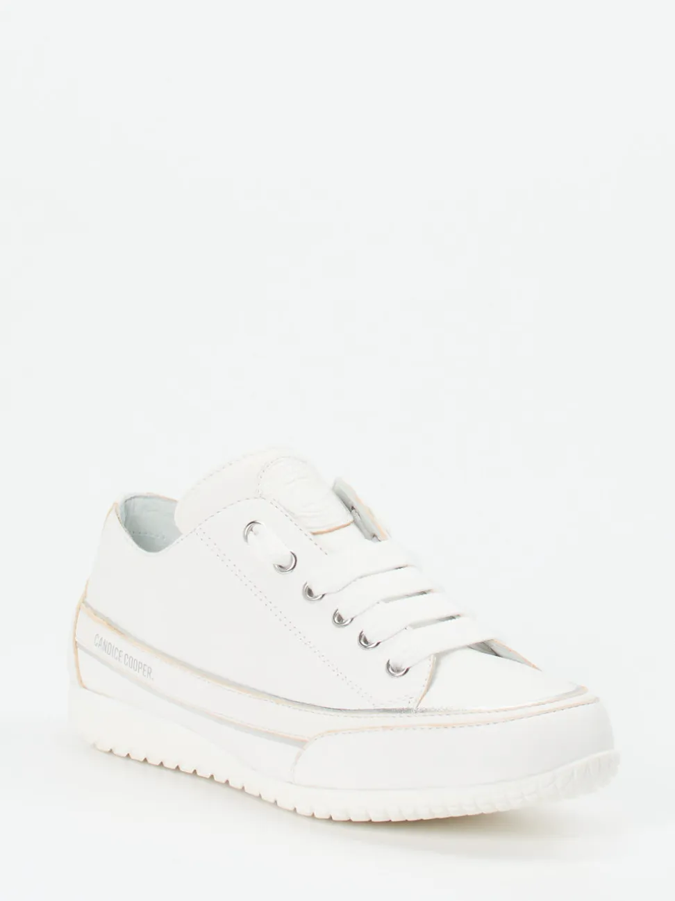 Candice Cooper – Sneaker aus Lammleder Weiß