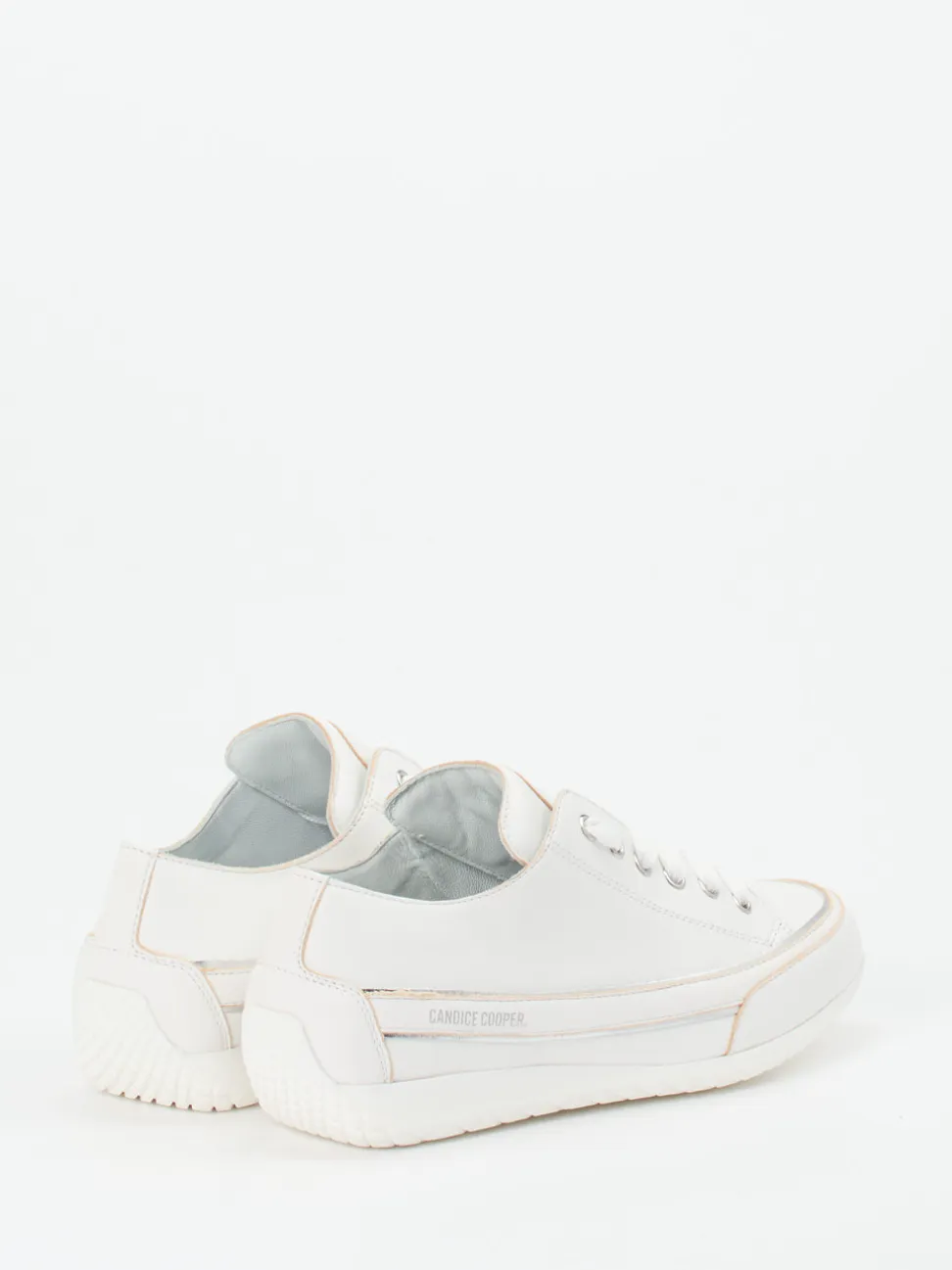 Candice Cooper – Sneaker aus Lammleder Weiß