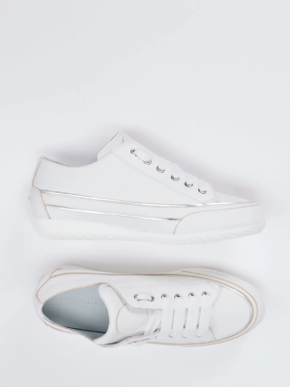 Candice Cooper – Sneaker aus Lammleder Weiß