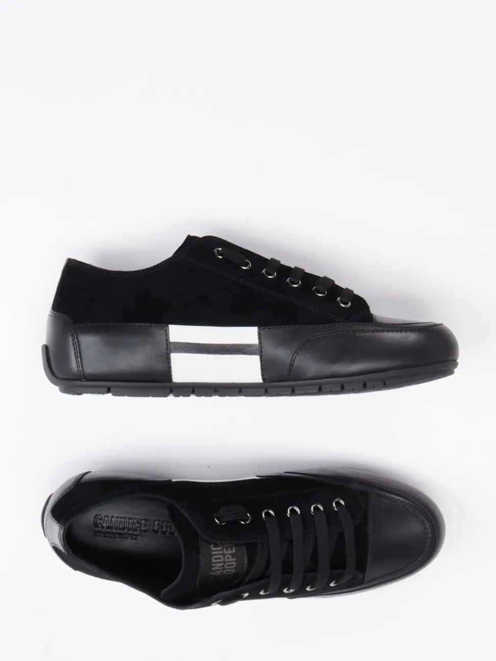 Candice Cooper – Sneaker aus Leder in Schwarz